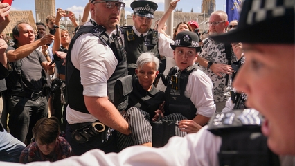 Metropolitan Police make at least 200 arrests at protest in support of Palestine Action
