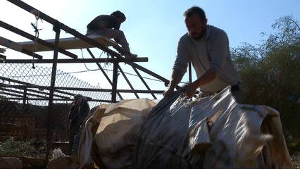 Israeli settler attacks force Palestinian Bedouin families off their land in the occupied West Bank