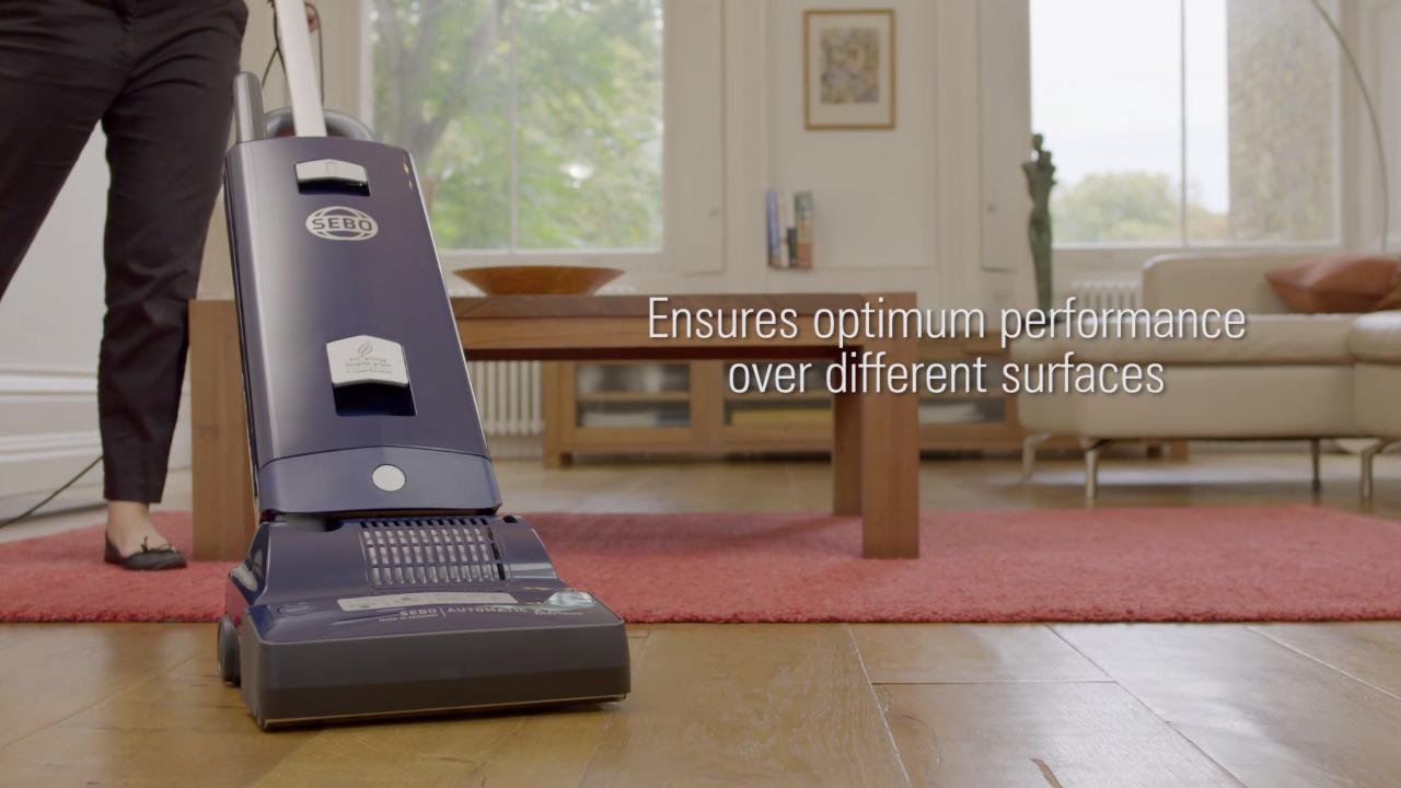 Sebo bagged upright vacuum cleaner 