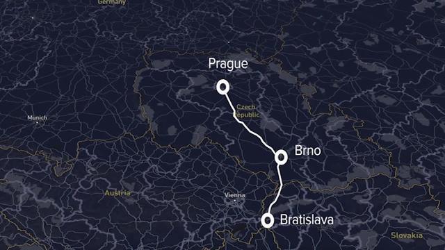 Diseño conceptual del tren supersónico ideado por esta firma