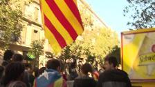 Manifestaciones en Barcelona contra el juicio del 'procés'