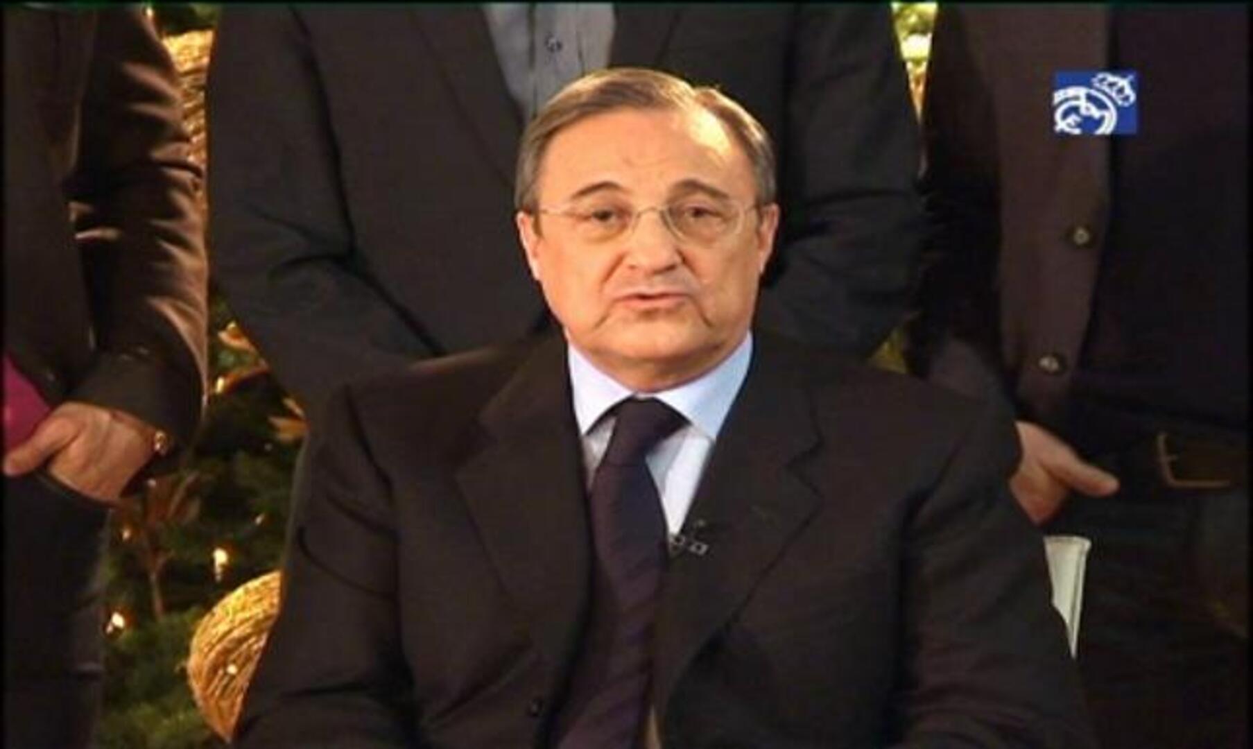 Florentino Pérez: «Para 2012 deseamos títulos, porque el Real Madrid es un club nacido para ganar»