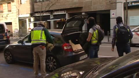 López Negrete, en los juzgados de Palma con motivo de la declaración de la Infanta, en febrero de 2014