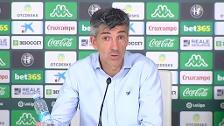 Setién, tras el 0-0 frente a la Real Sociedad: "El Betis ha merecido ganar el partido, ha sido superior"