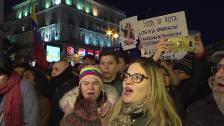 Albert Rivera apoya la protesta contra Maduro en el centro de Madrid
