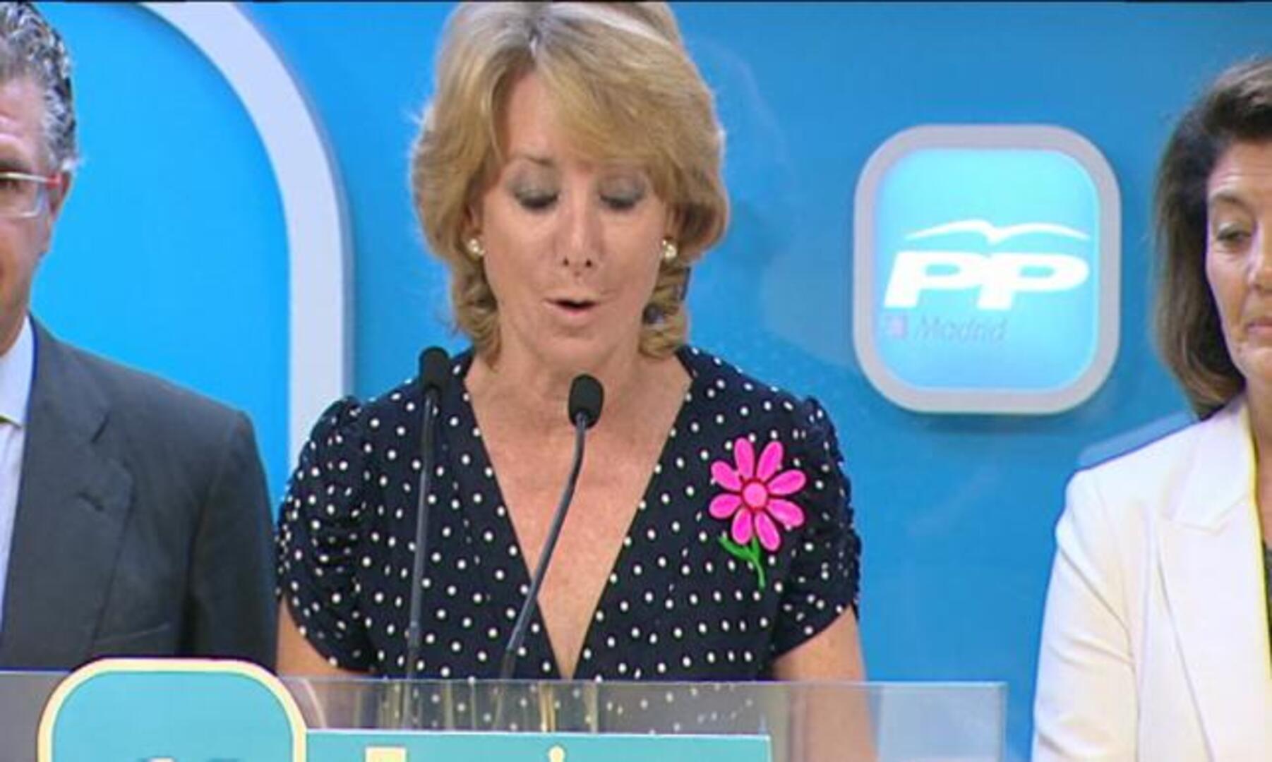 Esperanza Aguirre gana 5.825 euros netos al mes como presidenta de Madrid