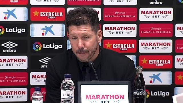 Simeone: &quot;Diego Costa se dejó el alma en cada jugada&quot;