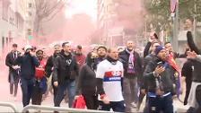 Tensión máxima en Barcelona por los ultras del Lyon