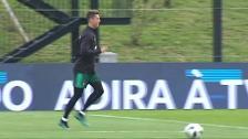 Cristiano se incorpora a los entrenamientos de Portugal