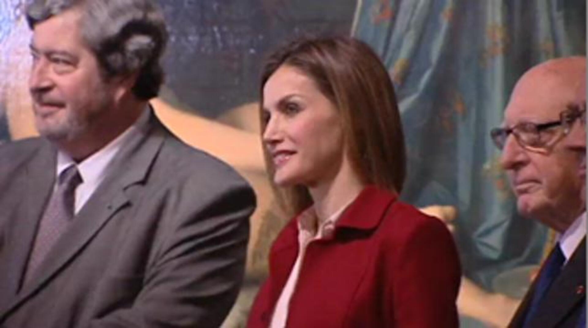 La Reina Letizia posa junto a una de las obras maestras de Ingres en el Prado