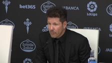 Simeone: "Es un toque de atención, para mí el primero"