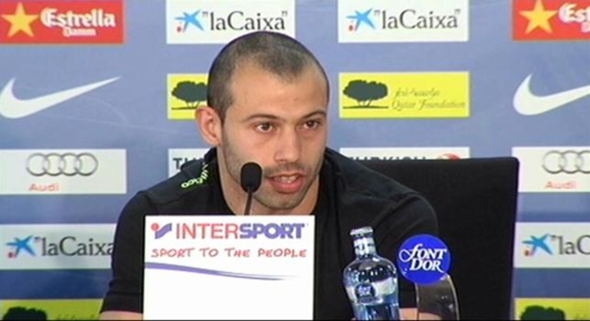 Mascherano: «Molesta que un equipo juegue bien»
