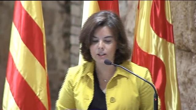 Sáens de Santamaría, junto al alcalde de Tarragona, Fèlix Ballesteros