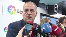 Tebas: "El Barça, el Levante y la RFEF tienen buenos juristas"