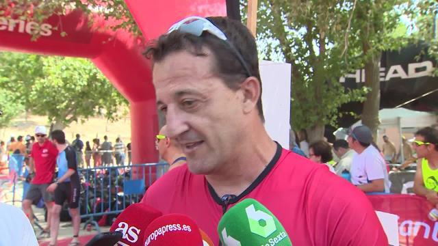 César Sánchez participa en el reto solidario Santander Triatlón
