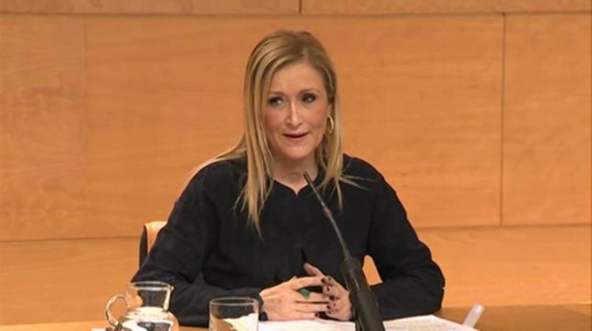 Cristina Cifuentes (PP) e Ignacio Aguado (Ciudadanos), el pasado mes en la Asamblea