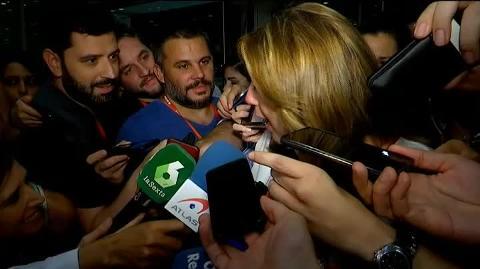 Susana Díaz, a su llegada al Congreso Federal del PSOE