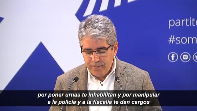 Vídeo: Homs: «A mí me daría asco formar parte de un sistema político donde por poner urnas te inhabilitan»