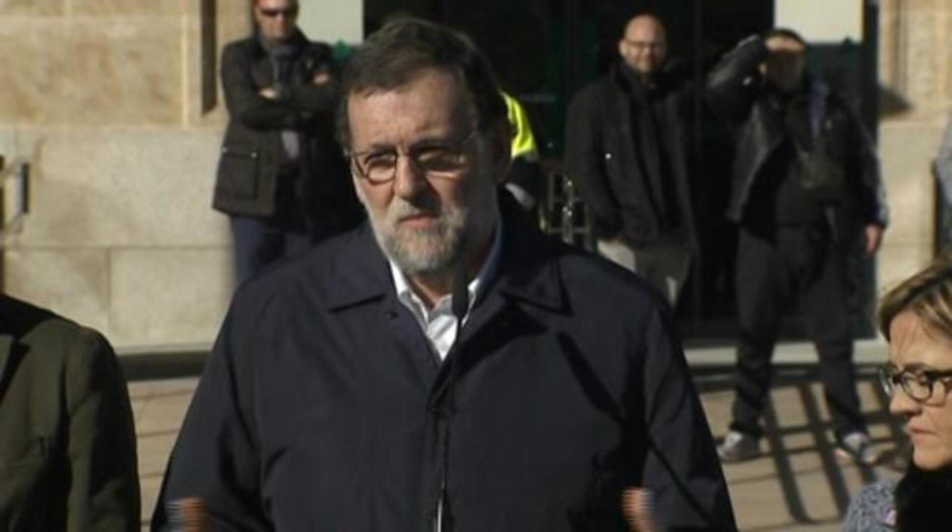 Mariano Rajoy durante su viaje en AVE
