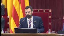 El vicepresidente del Parlament boicotea a Arrimadas cuando esta leía fragmentos de los libros de Torra