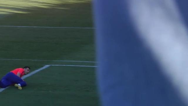 El Atlético de Madrid entrena sin sus internacionales