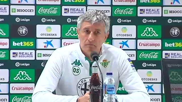 Quique Setién: &quot;Nunca me ha faltado el aire&quot;