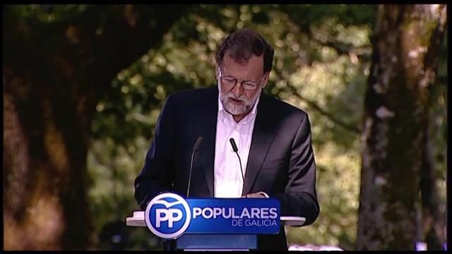 Imagen de Mariano Rajo, Alberto Núñez Feijoo y Ana Pastor, este domingo en Galicia