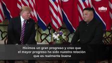 «Su país tiene un tremendo potencial económico», le augura Trump a Kim