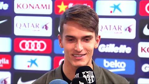 Leo Messi, en la acción que provocó el segundo gol del Barça