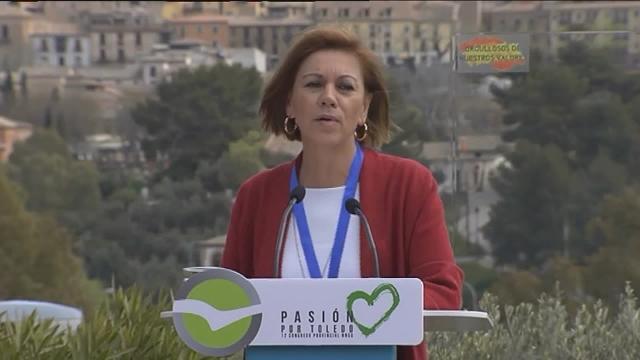 Cospedal lanza un mensaje a los &quot;españoles&quot; de Navarra