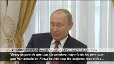 Vladimir Putin: "Estoy seguro de que, todo el mundo que ha venido a ver el Mundial, volverá pronto a Rusia"