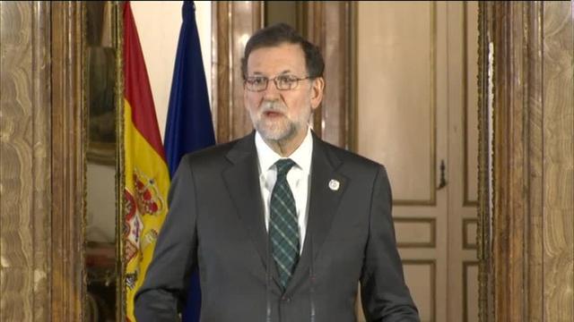 El presidente del Gobierno, Mariano Rajoy, en la firma de la Declaración de Roma