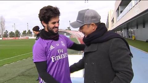 Vídeo: Alejandro Sanz, 'nuevo fichaje' del Real Madrid