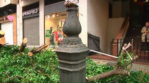 Imagen de los efectos de la lluvia en Valencia