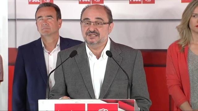 Javier Lambán, presidente de Aragón y líder regional del PSOE