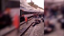 Uno de los trenes del choque en Barcelona tomó la vía equivocada