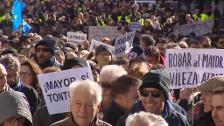 Multitudinaria manifestación en Madrid por la dignidad de las pensiones