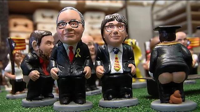 &#039;Caganers&#039; de lazo amarillo y políticos presos