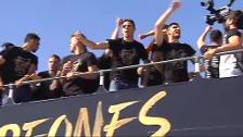 Mestalla celebra con sus campeones el triunfo en la Copa del Rey