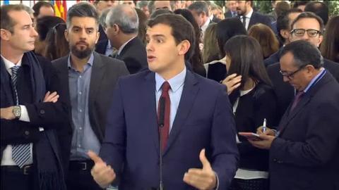 Albert Rivera este lunes en la reunión Ejecutiva Nacional de Ciudadanos