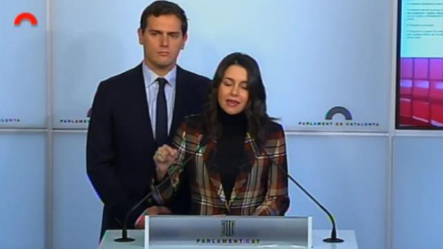 Arrimadas: &quot;Torra pedía que los CDR apretaran y hoy han apretado&quot;