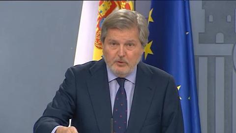 Íñigo Méndez de Vigo ofrece la rueda de prensa posterior al Consejo de Ministros