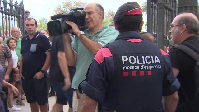 Imágenes de la agresión durante la manifestación en Barcelona