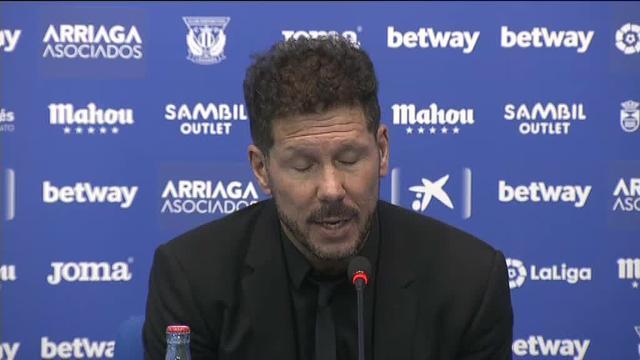 Simeone: &quot;El Leganés compitió mejor ese balón y se llevaron el gol&quot;