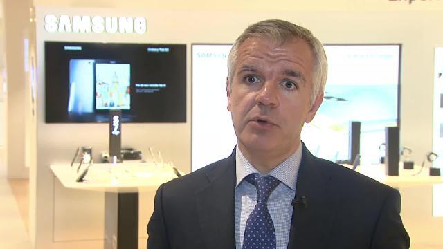 Detalle de la nueva tableta de Samsung