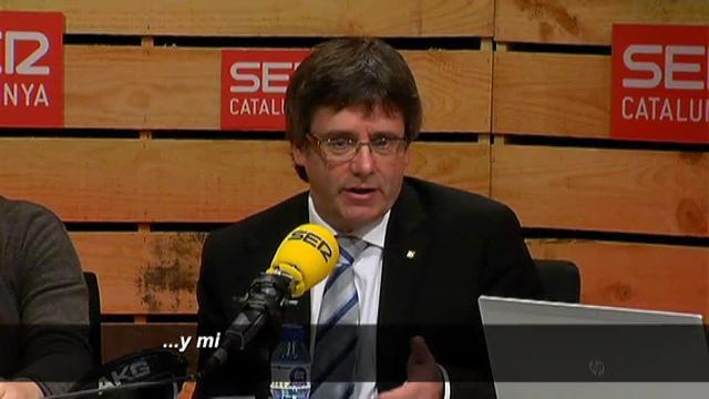 Carles Puigdemont, el pasado martes durante la reunión del gobierno catalán