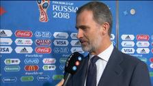 El rey, un hincha más de la selección española