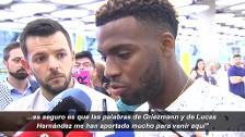 Lemar: "Cuando me llamó el Atleti, no me lo pensé"