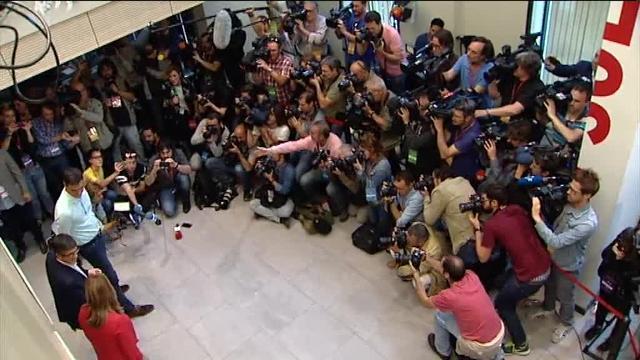 Susana Díaz, ayer durante el cierre de su campaña de primarias en Trujillo (Cáceres)