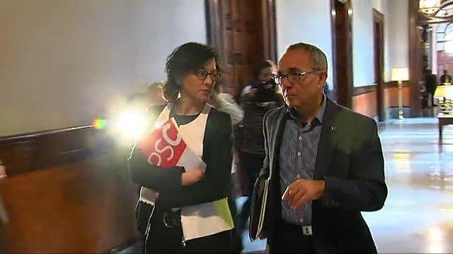 Imagen del Parlament durante la última sesión del control al Gobierno catalán